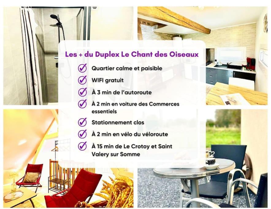 Duplex Le Chant Des Oiseaux Abbeville Exterior foto